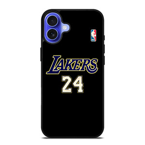 KOBE BRYANT LA LAKERS NBA NUMBER PLAYER iPhone 16 Case