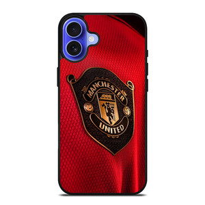 MANCHESTER UNITED LOGO JERSEY iPhone 16 Case
