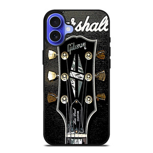 MARSHALL X GIBSON GUITAR HEADSTOCK iPhone 16 Case MARSHALL X GIBSON GUITAR HEADSTOCK iPhone 16 Case