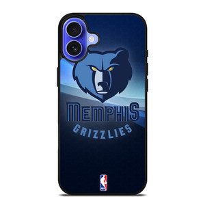 MEMPHIS GRIZZLIES NBA BASEBALL LOGO iPhone 16 Case