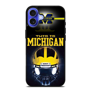 MICHIGAN WOLVERINES FOOTBALL iPhone 16 Case MICHIGAN WOLVERINES FOOTBALL iPhone 16 Case