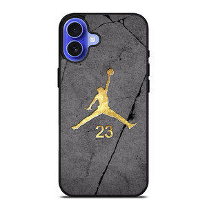 NIKE AIR JORDAN LOGO GOLD iPhone 16 Case NIKE AIR JORDAN LOGO GOLD iPhone 16 Case