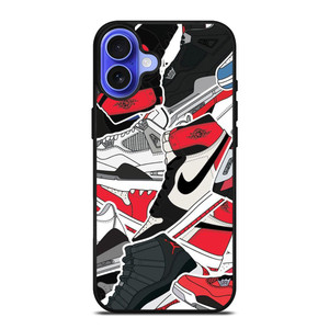 NIKE AIR JORDAN SHOES ART iPhone 16 Case NIKE AIR JORDAN SHOES ART iPhone 16 Case