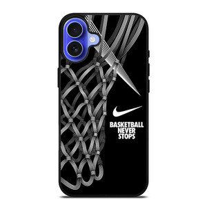 NIKE BASKETBALL NEVER STOPS ART iPhone 16 Case NIKE BASKETBALL NEVER STOPS ART iPhone 16 Case
