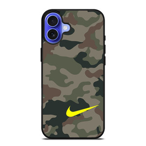 NIKE LOGO CAMO ARMY iPhone 16 Case NIKE LOGO CAMO ARMY iPhone 16 Case