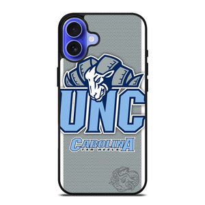 NORTH CAROLINA TAR HEELS UNIVERSITY FOOTBALL LOGO iPhone 16 Case