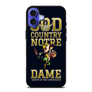 NOTRE DAME FIGHTING GOD COUNTRY iPhone 16 Case