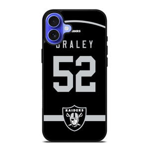 OAKLAND RAIDERS BRALEY iPhone 16 Case OAKLAND RAIDERS BRALEY iPhone 16 Case