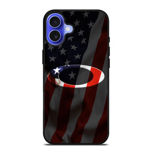 OAKLEY AMERICAN FLAG LOGO EMBOSS iPhone 16 Case OAKLEY AMERICAN FLAG LOGO EMBOSS iPhone 16 Case