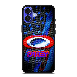 OAKLEY LOGO AMERICAN FLAG iPhone 16 Case OAKLEY LOGO AMERICAN FLAG iPhone 16 Case
