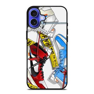 OFF WHITE AIR JORDAN SHOES iPhone 16 Case OFF WHITE AIR JORDAN SHOES iPhone 16 Case