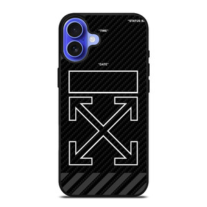 OFF WHITE BLACK CARBON iPhone 16 Case OFF WHITE BLACK CARBON iPhone 16 Case