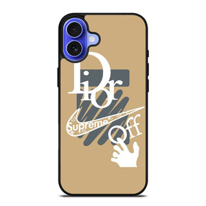 OFF WHITE DIOR SUPREME LOGO iPhone 16 Case OFF WHITE DIOR SUPREME LOGO iPhone 16 Case