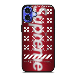 OFF WHITE X SUPREME LOGO BLUR iPhone 16 Case OFF WHITE X SUPREME LOGO BLUR iPhone 16 Case