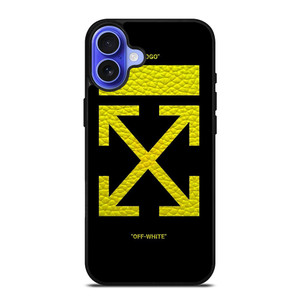 OFFWHITE LOGO YELLOW iPhone 16 Case OFFWHITE LOGO YELLOW iPhone 16 Case