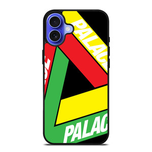 PALACE BIG LOGO RED YELLOW GREEN iPhone 16 Case PALACE BIG LOGO RED YELLOW GREEN iPhone 16 Case