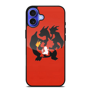 POKEMON CHARMANDER CHARMELEON CHARIZARD iPhone 16 Case POKEMON CHARMANDER CHARMELEON CHARIZARD iPhone 16 Case