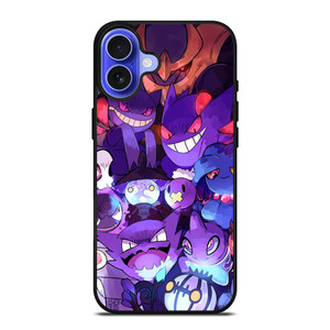 POKEMON GASTLY HAUNTER GENGAR ART GO iPhone 16 Case POKEMON GASTLY HAUNTER GENGAR ART GO iPhone 16 Case