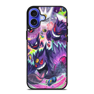 POKEMON GASTLY HAUNTER GENGAR ART iPhone 16 Case POKEMON GASTLY HAUNTER GENGAR ART iPhone 16 Case