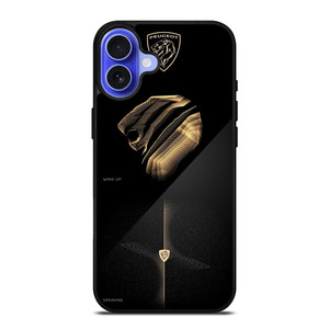 PUEGOT LOGO GOLD ELEGANT iPhone 16 Case PUEGOT LOGO GOLD ELEGANT iPhone 16 Case