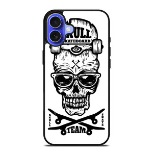 SKULL SKATEBOARD TEAM LOGO iPhone 16 Case SKULL SKATEBOARD TEAM LOGO iPhone 16 Case