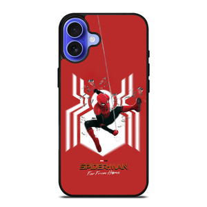 SPIDERMAN FAR FROM HOME LOGO RED ACTION iPhone 16 Case SPIDERMAN FAR FROM HOME LOGO RED ACTION iPhone 16 Case