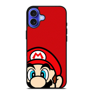 SUPER MARIO BROS FACE NINTENDO GAMES iPhone 16 Case SUPER MARIO BROS FACE NINTENDO GAMES iPhone 16 Case