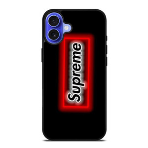 SUPREME LOGO NEON BOX iPhone 16 Case SUPREME LOGO NEON BOX iPhone 16 Case