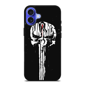 THE PUNISHER SKULL SPLASH EFFECT iPhone 16 Case THE PUNISHER SKULL SPLASH EFFECT iPhone 16 Case