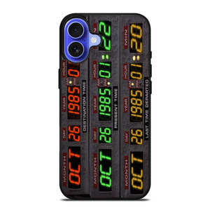 TIME CIRCUITS BACK TO THE FUTURE iPhone 16 Case TIME CIRCUITS BACK TO THE FUTURE iPhone 16 Case