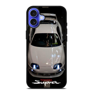 TOYOTA SUPRA WHITE CAR iPhone 16 Case TOYOTA SUPRA WHITE CAR iPhone 16 Case
