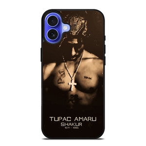 TUPAC AMARU SHAKUR iPhone 16 Case TUPAC AMARU SHAKUR iPhone 16 Case