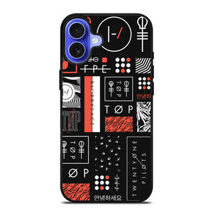 TWENTY ONE PILOTS BLURRYFACE ART iPhone 16 Case TWENTY ONE PILOTS BLURRYFACE ART iPhone 16 Case