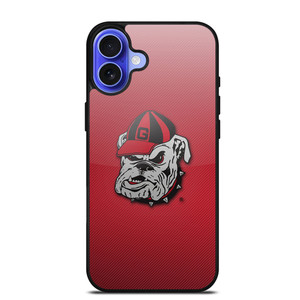 UNIVERSITY OF GEORGIA BULLDOGS UGA RED HAT iPhone 16 Case UNIVERSITY OF GEORGIA BULLDOGS UGA RED HAT iPhone 16 Case