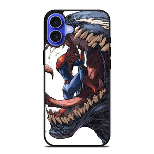 VENOM VS SPIDERMAN MARVEL CARTOON iPhone 16 Case VENOM VS SPIDERMAN MARVEL CARTOON iPhone 16 Case