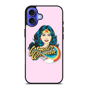 WONDER WOMAN CARTOON PINK iPhone 16 Case WONDER WOMAN CARTOON PINK iPhone 16 Case