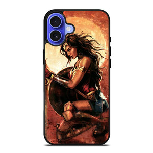 WONDER WOMAN SUPER HERO DC ART iPhone 16 Case WONDER WOMAN SUPER HERO DC ART iPhone 16 Case