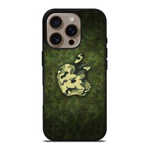 APPLE LOGO CAMO GREEN iPhone 16 Pro Case APPLE LOGO CAMO GREEN iPhone 16 Pro Case