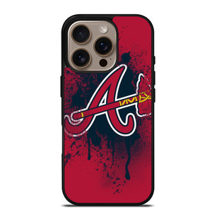 ATLANTA BRAVES MLB LOGO ICON iPhone 16 Pro Case ATLANTA BRAVES MLB LOGO ICON iPhone 16 Pro Case