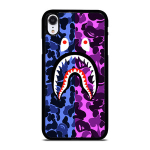 BAPE SHARK LOGO BLUE VIOLET iPhone XR Case BAPE SHARK LOGO BLUE VIOLET iPhone XR Case