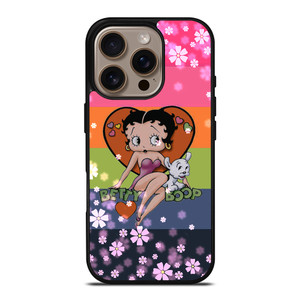 BETTY BOOP PINK FLOWER iPhone 16 Pro Case BETTY BOOP PINK FLOWER iPhone 16 Pro Case