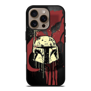 BOBA FETT HELMET STAR WARS ART iPhone 16 Pro Case BOBA FETT HELMET STAR WARS ART iPhone 16 Pro Case