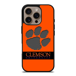 CLEMSON TIGERS ORANGE iPhone 16 Pro Case CLEMSON TIGERS ORANGE iPhone 16 Pro Case