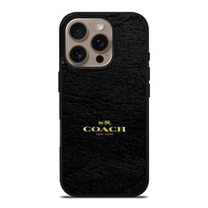 COACH LOGO TEXTURE BLACK iPhone 16 Pro Max Case COACH LOGO TEXTURE BLACK iPhone 16 Pro Max Case