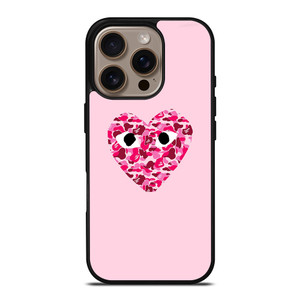 COMME DES GARCONS BAPE LOGO PINK iPhone 16 Pro Case