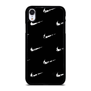 BLACK NIKE LOGO PATTERN iPhone XR Case BLACK NIKE LOGO PATTERN iPhone XR Case