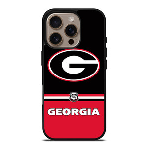 GEORGIA BULDOGS STRIPS iPhone 16 Pro Case GEORGIA BULDOGS STRIPS iPhone 16 Pro Case