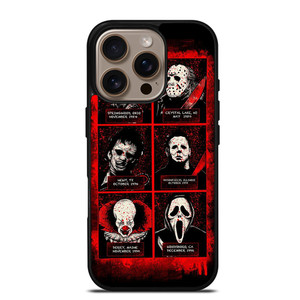 HORROR MOVIES VILLAIN CHARACTERS iPhone 16 Pro Case