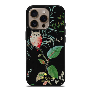 KATE SPADE OWLISH BLACK iPhone 16 Pro Case