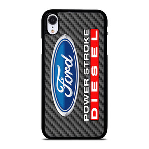 CARBON ORD POWERSTROKE DIESEL LOGO iPhone XR Case